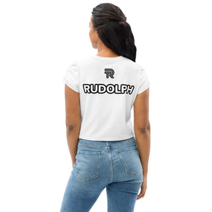 TR 'TEAM RUDOLPH' LADIES All-Over Print Crop Tee