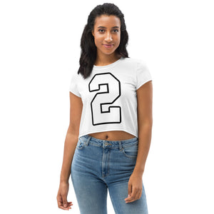 TR 'TEAM RUDOLPH' LADIES All-Over Print Crop Tee