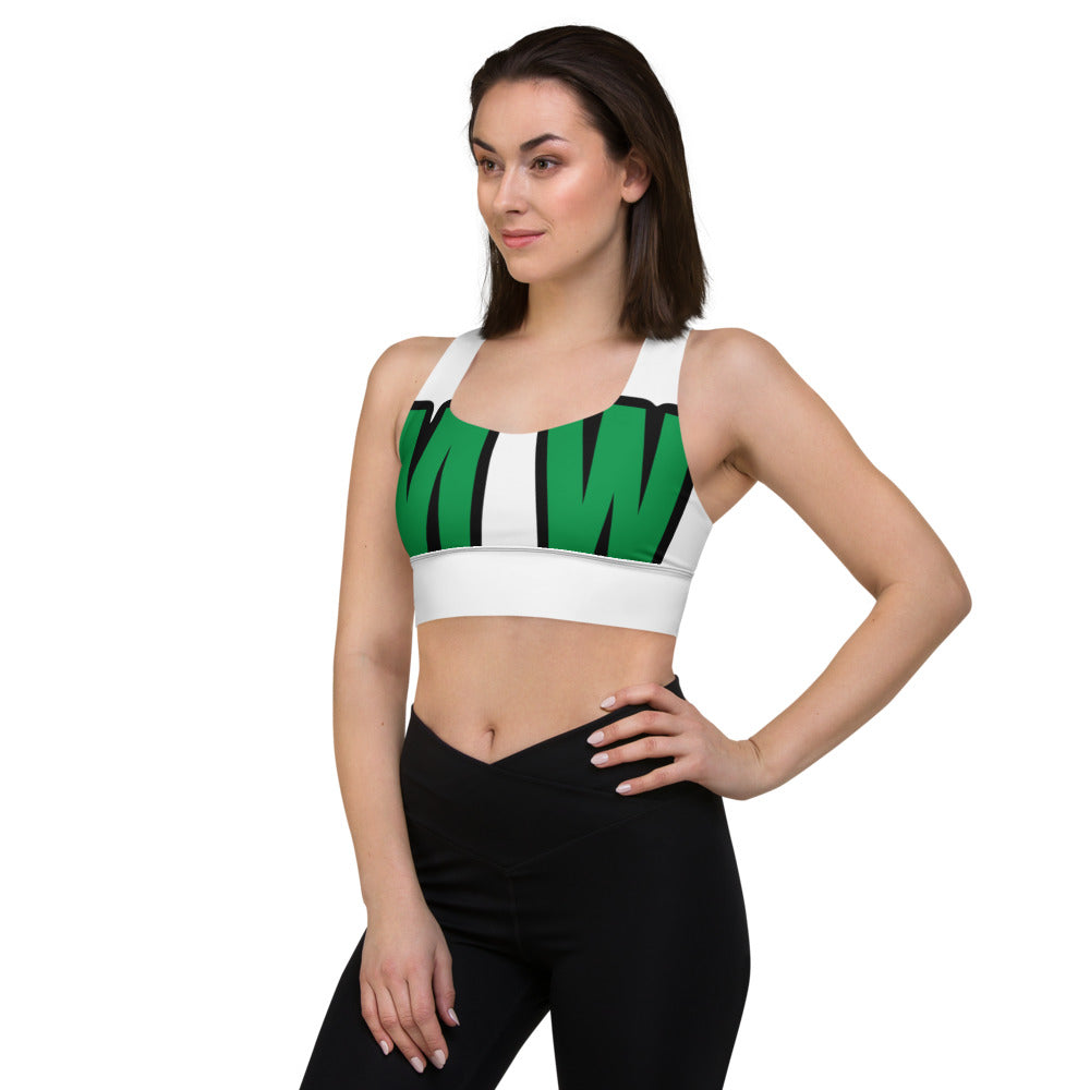 MIZZWERK 'MW' Longline sports bra