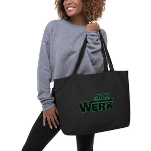 MIZZWERK 'STRAIGHT MIZZWERK' Large organic tote bag