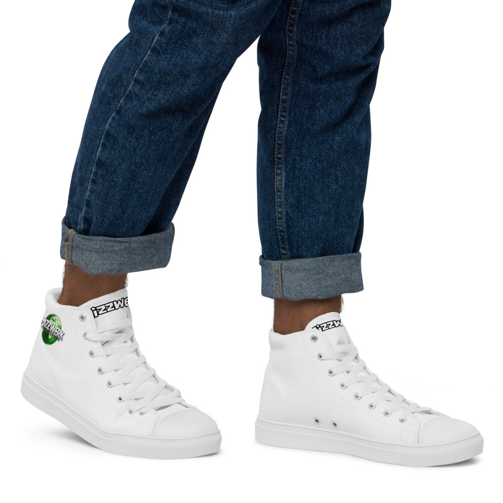 MIZZWERK 'MIZZWERK WORLD' Men’s high top canvas shoes