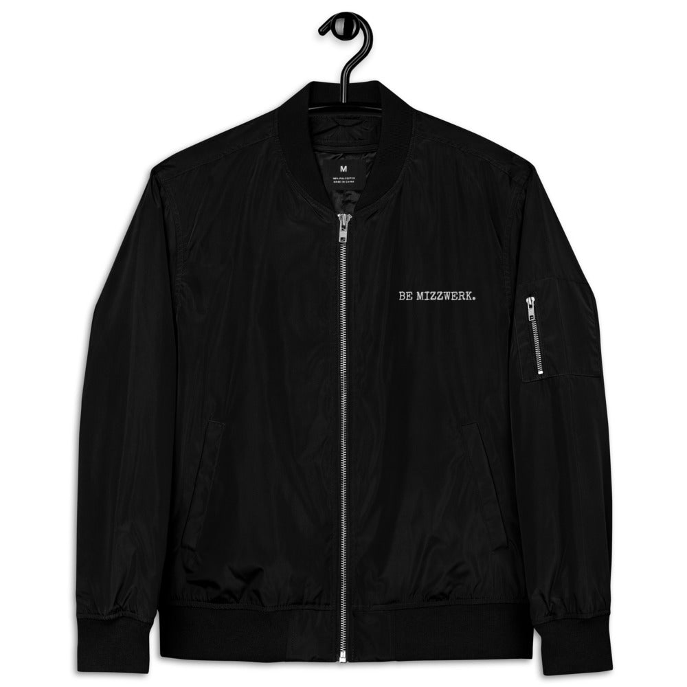 MIZZWERK 'MIZZWERK BE MIZZWERK.'  Premium recycled bomber jacket