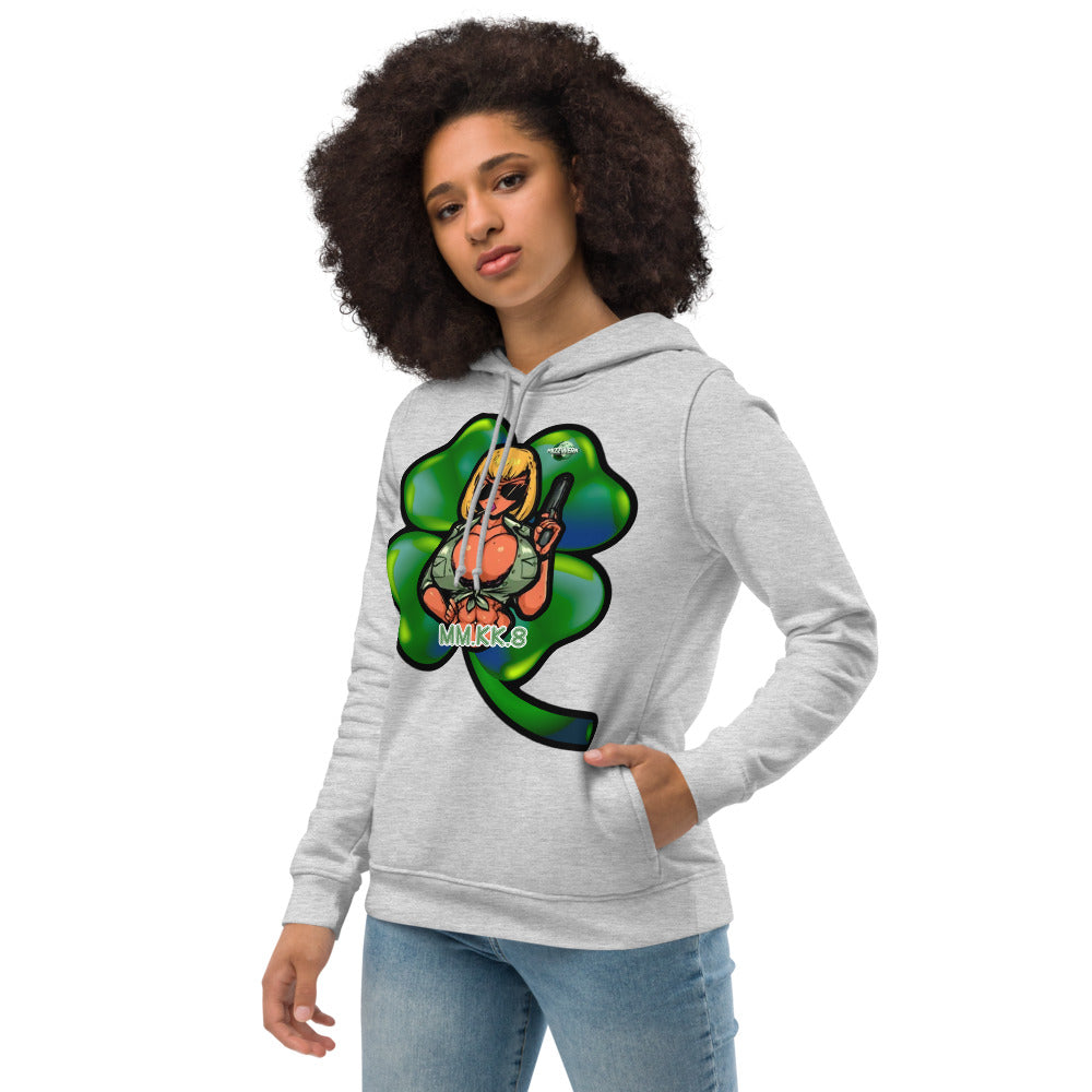 MIZZWERK MM.KK.8  'LUCKY CHARM' Women's eco fitted hoodie