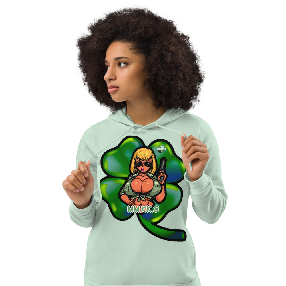 MIZZWERK MM.KK.8  'LUCKY CHARM' Women's eco fitted hoodie