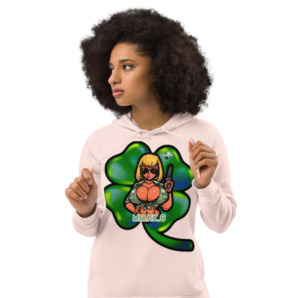 MIZZWERK MM.KK.8  'LUCKY CHARM' Women's eco fitted hoodie