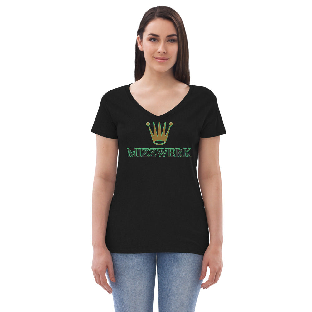 MIZZWERK 'QUEEN' Women’s recycled v-neck t-shirt