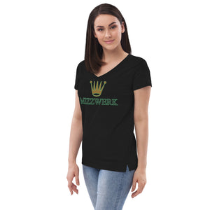 MIZZWERK 'QUEEN' Women’s recycled v-neck t-shirt