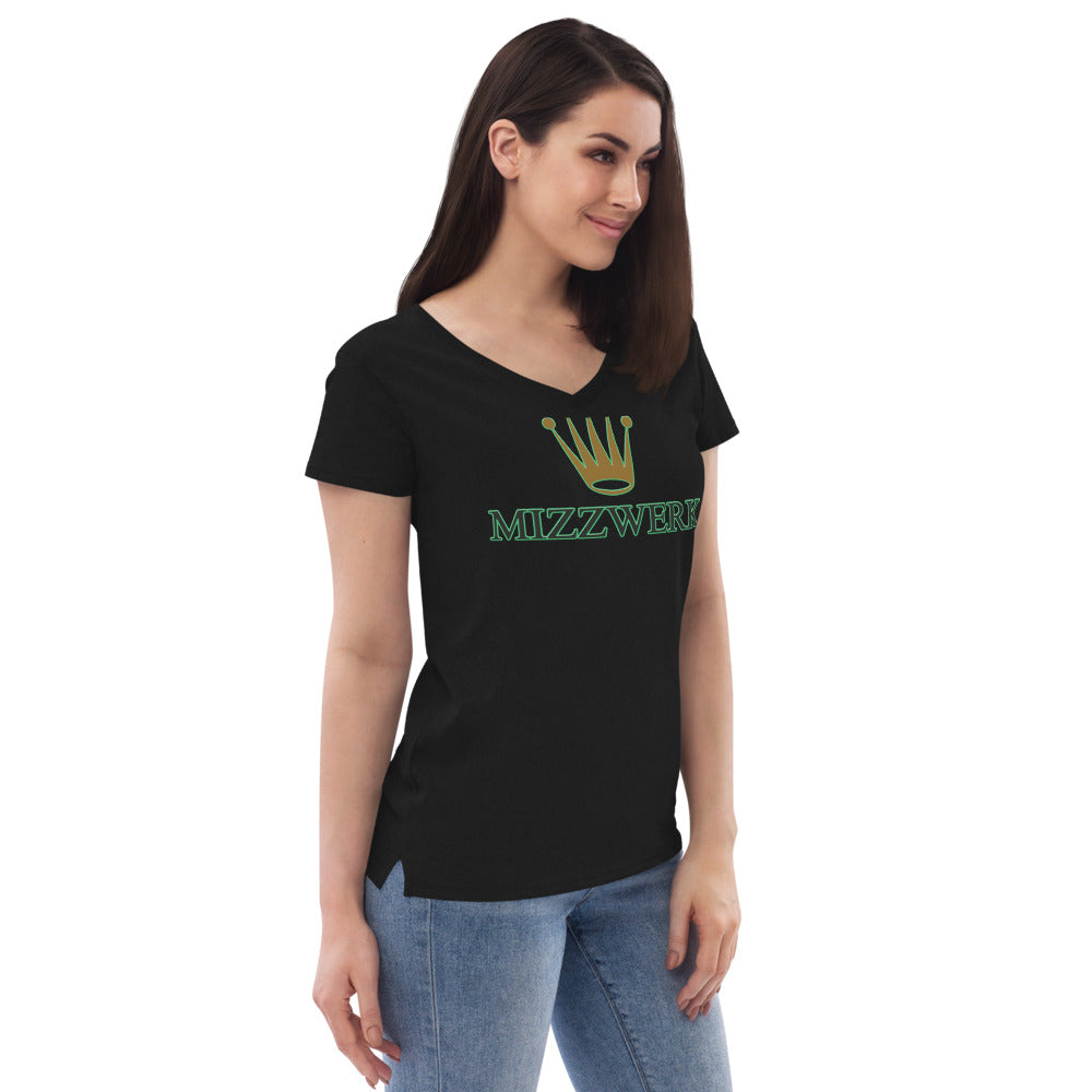 MIZZWERK 'QUEEN' Women’s recycled v-neck t-shirt