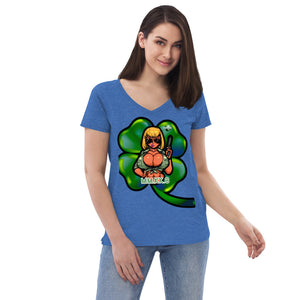 MIZZWERK 'LUCKY CHARM' Women’s recycled v-neck t-shirt