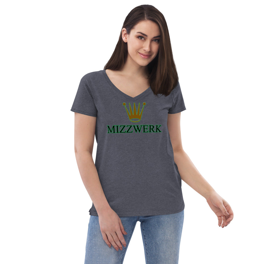 MIZZWERK 'QUEEN' Women’s recycled v-neck t-shirt