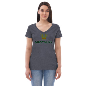 MIZZWERK 'QUEEN' Women’s recycled v-neck t-shirt