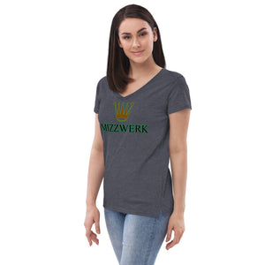 MIZZWERK 'QUEEN' Women’s recycled v-neck t-shirt