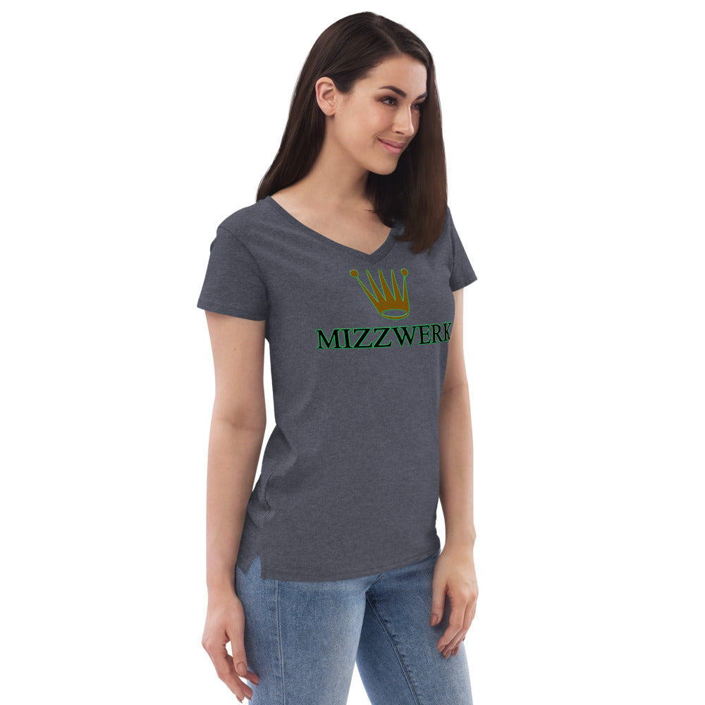 MIZZWERK 'QUEEN' Women’s recycled v-neck t-shirt